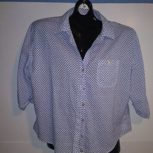 Womens Size XL Hester & Orchard Blue Dot Blouse